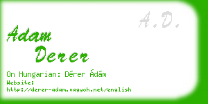 adam derer business card